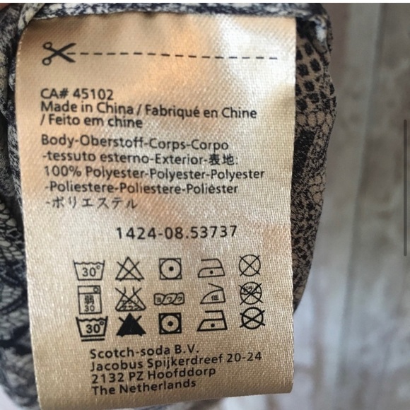 Maison Scotch Boudoir Lace Print top - Picture 4 of 5